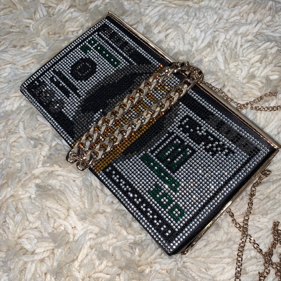 Women’s Swarovski Crystal Money Clutch/Purse - Picture 11 of 16